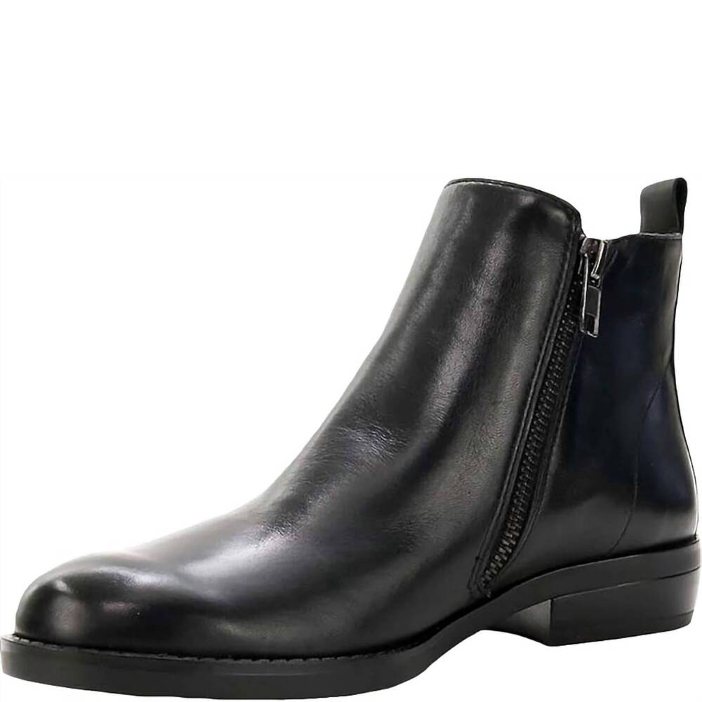 NEW DAVID TATE women's cubana ankle boots in black nappa leather